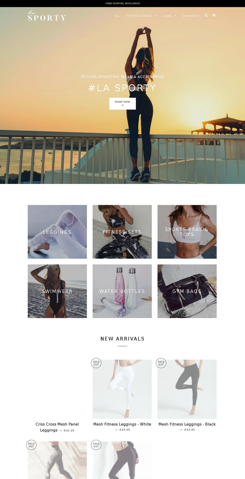lasporty.com shopify website screenshot