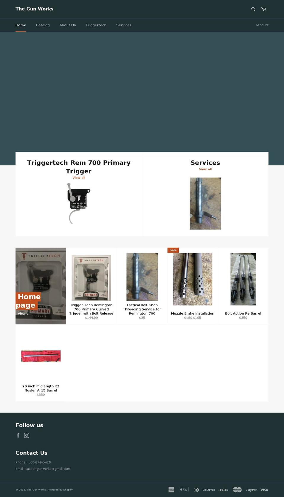 lassengunworks.com — Shopify storefront screenshot