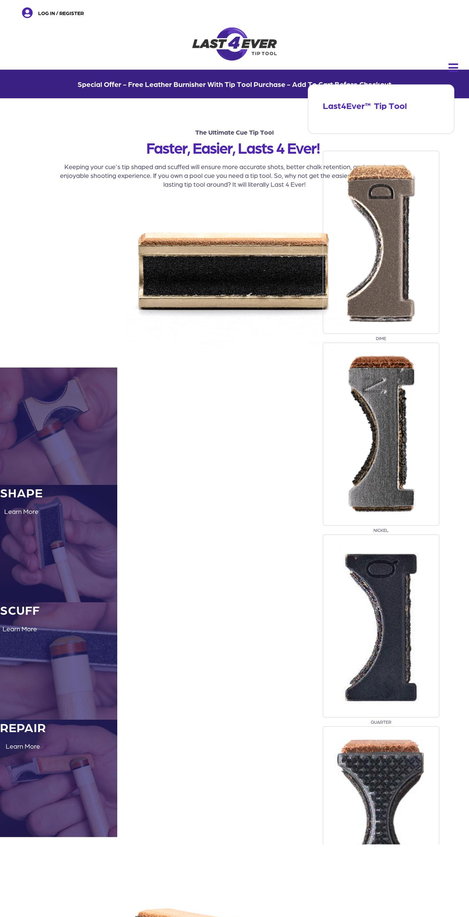 last4ever.com shopify website screenshot