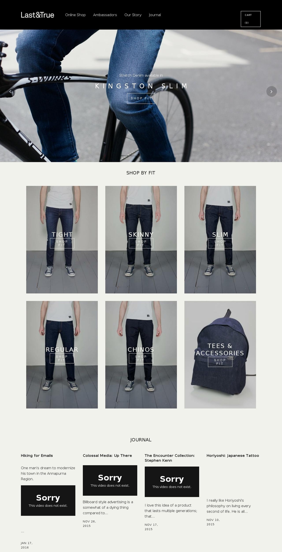 lastandtruedenim.com shopify website screenshot