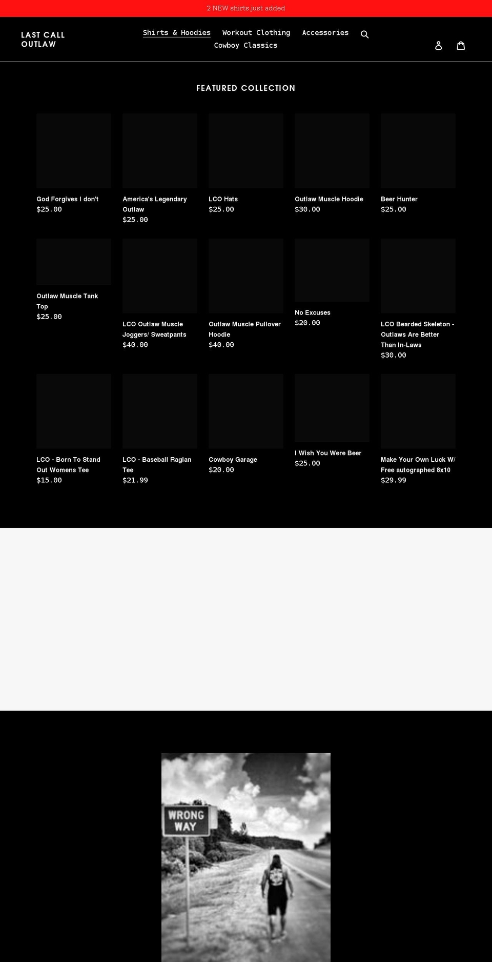 lastcalloutlaw.com shopify website screenshot