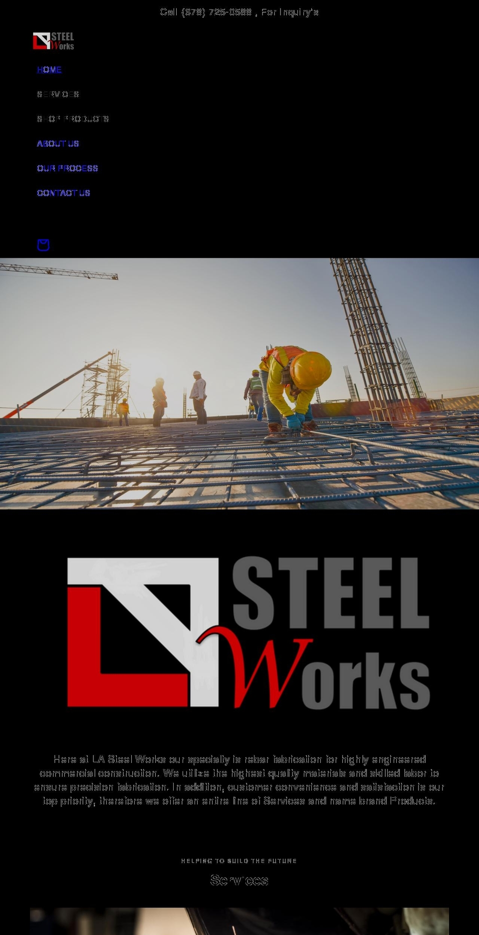 lasteelworks.com shopify website screenshot