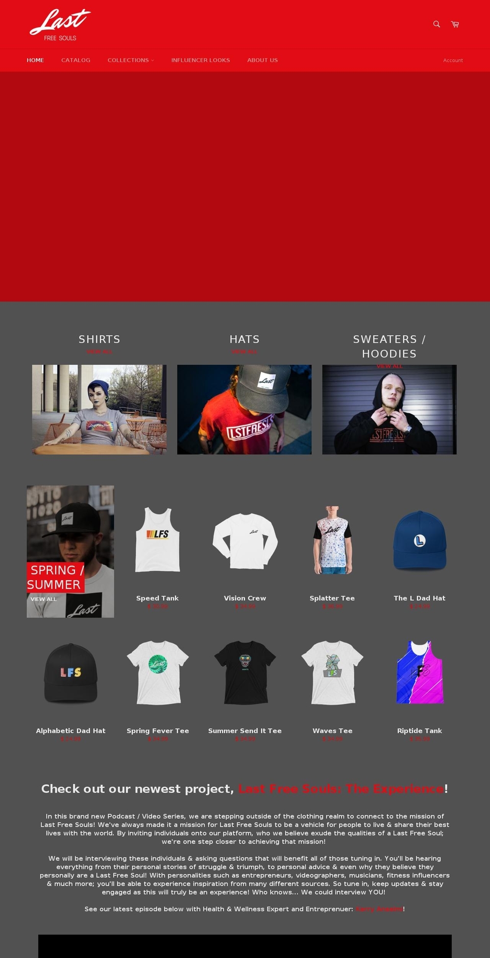 lastfreesouls.com — Shopify storefront screenshot