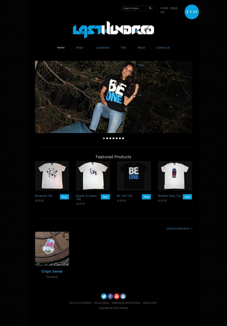 lasthundred.com — Shopify storefront screenshot