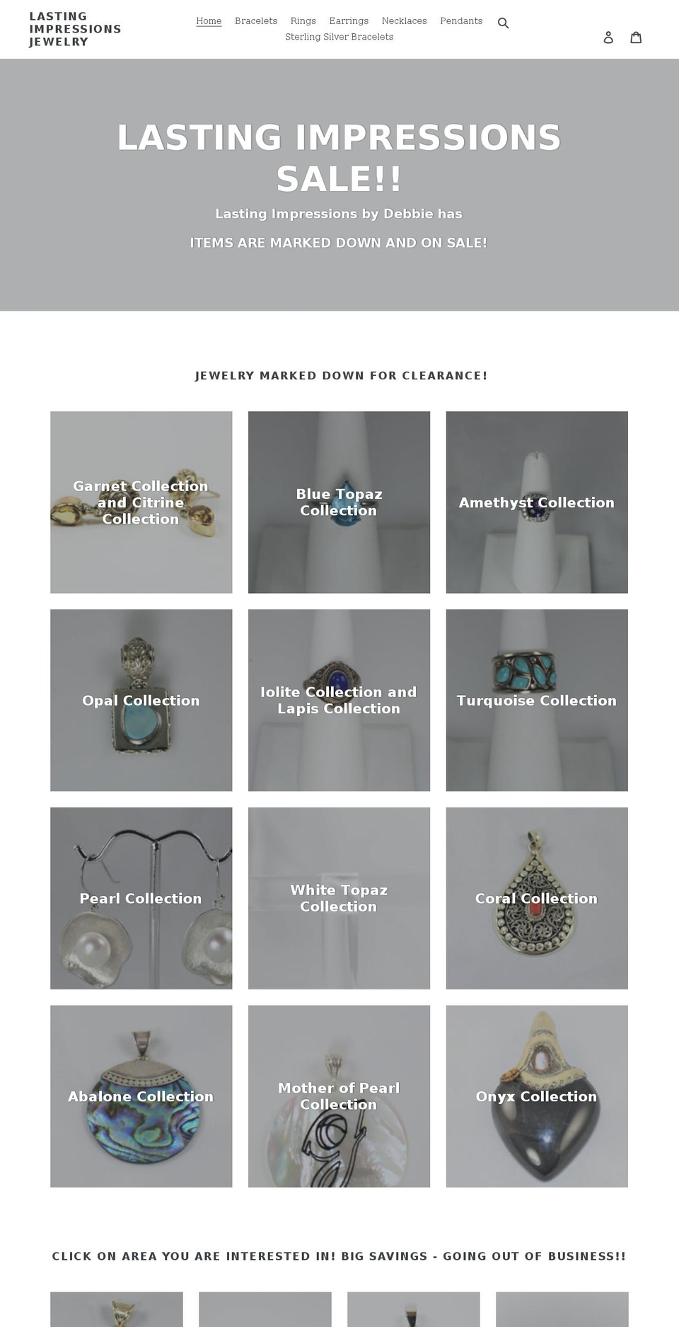 lastingimpressionsbydebbie.com shopify website screenshot
