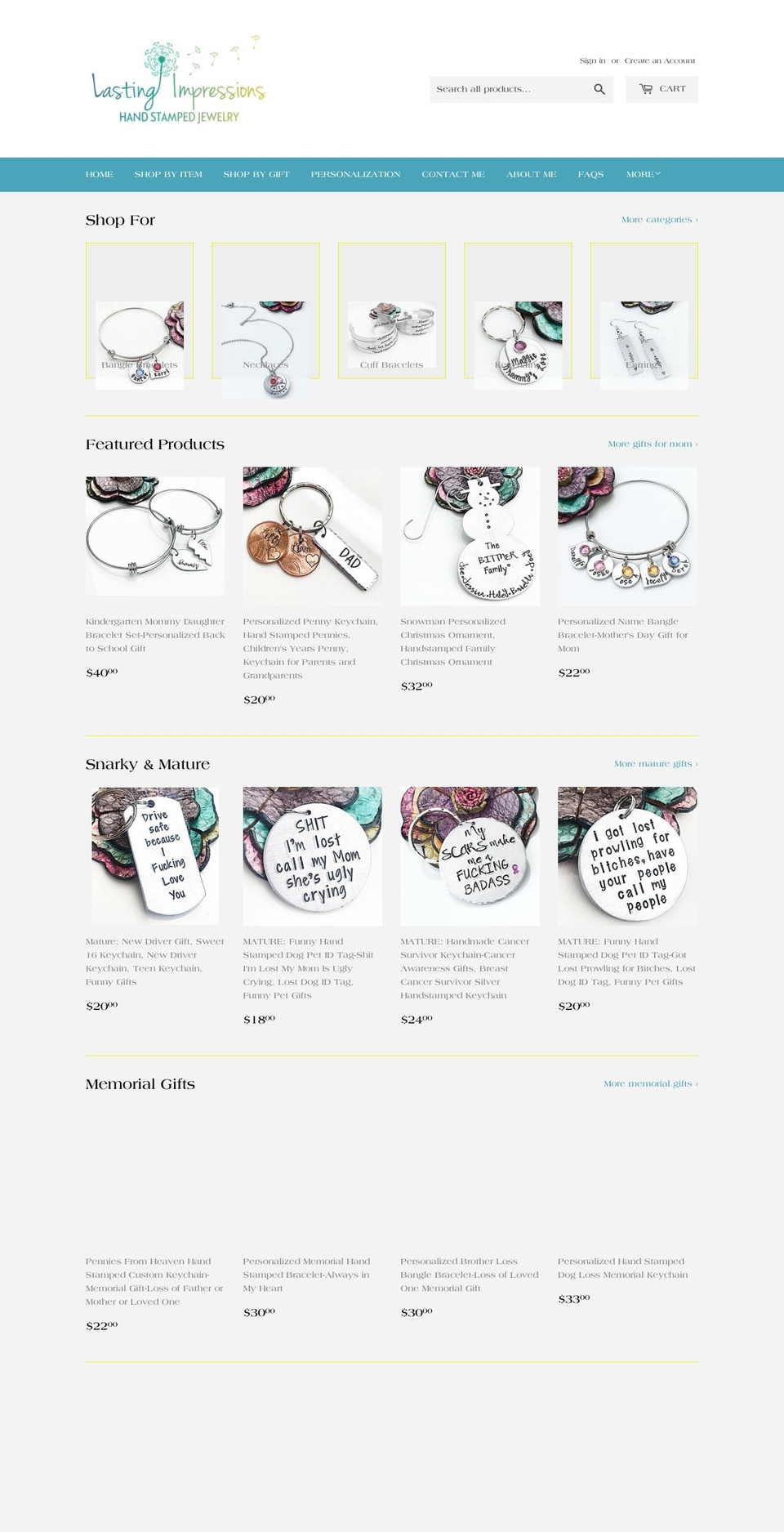 lastingimpressionsct.com shopify website screenshot