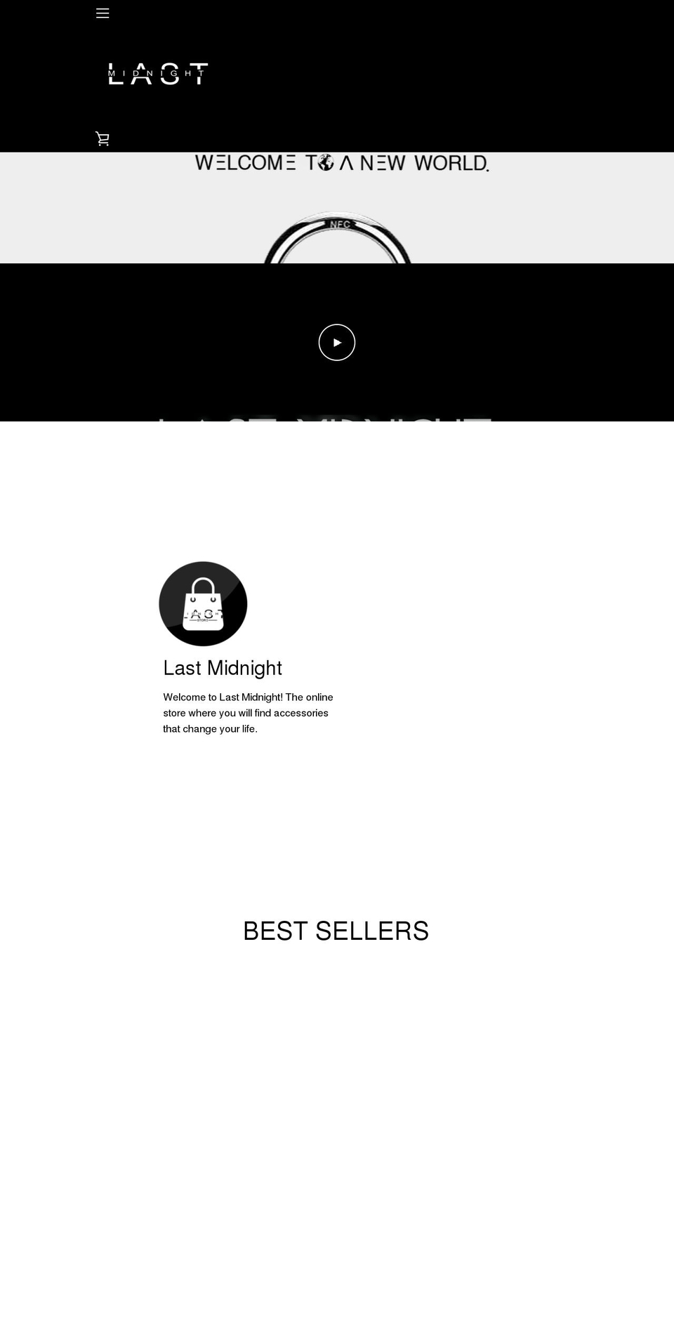 Narrative White Shopify theme site example lastmidnight.com