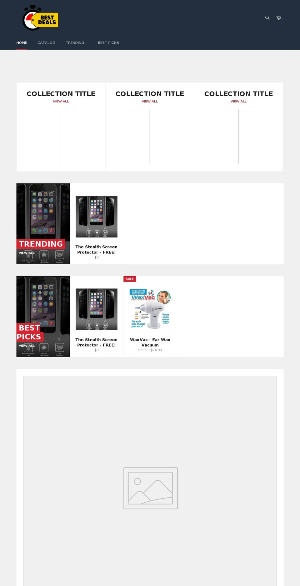 lastminutebestdeals.com shopify website screenshot