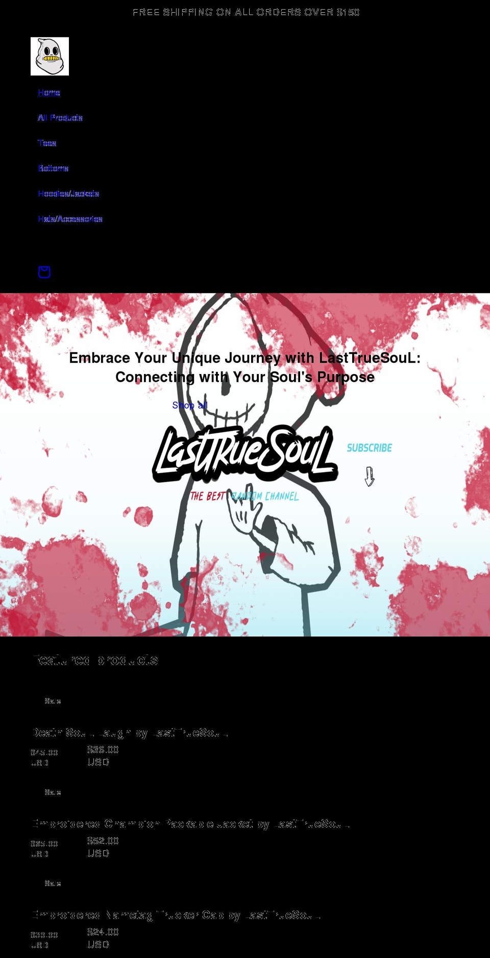 lasttruesoul.com shopify website screenshot