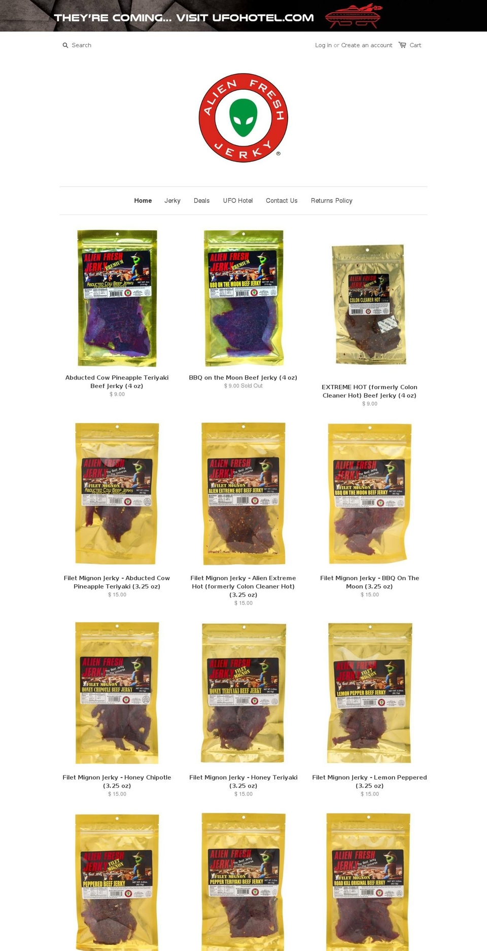 lasvegasarea51.com — Shopify storefront screenshot