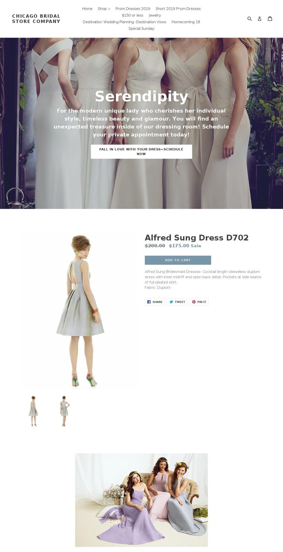 lasvegasbridalstore.com — Shopify storefront screenshot