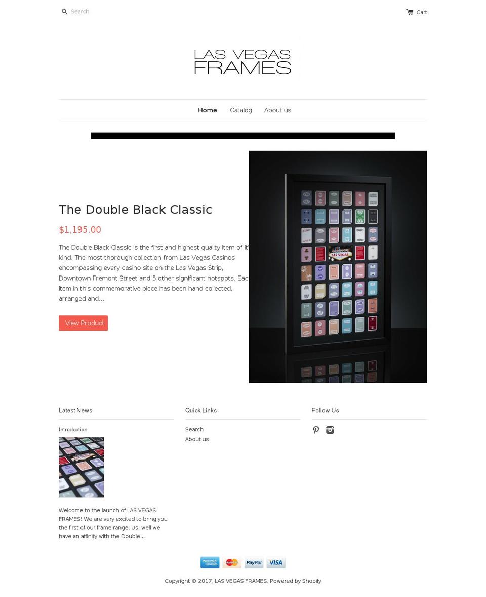 LVF official site Shopify theme site example lasvegasframes.com