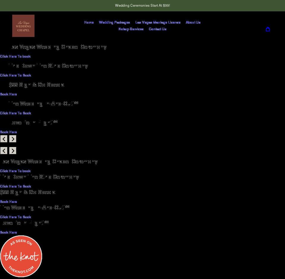 lasvegasweddingchapel.org shopify website screenshot
