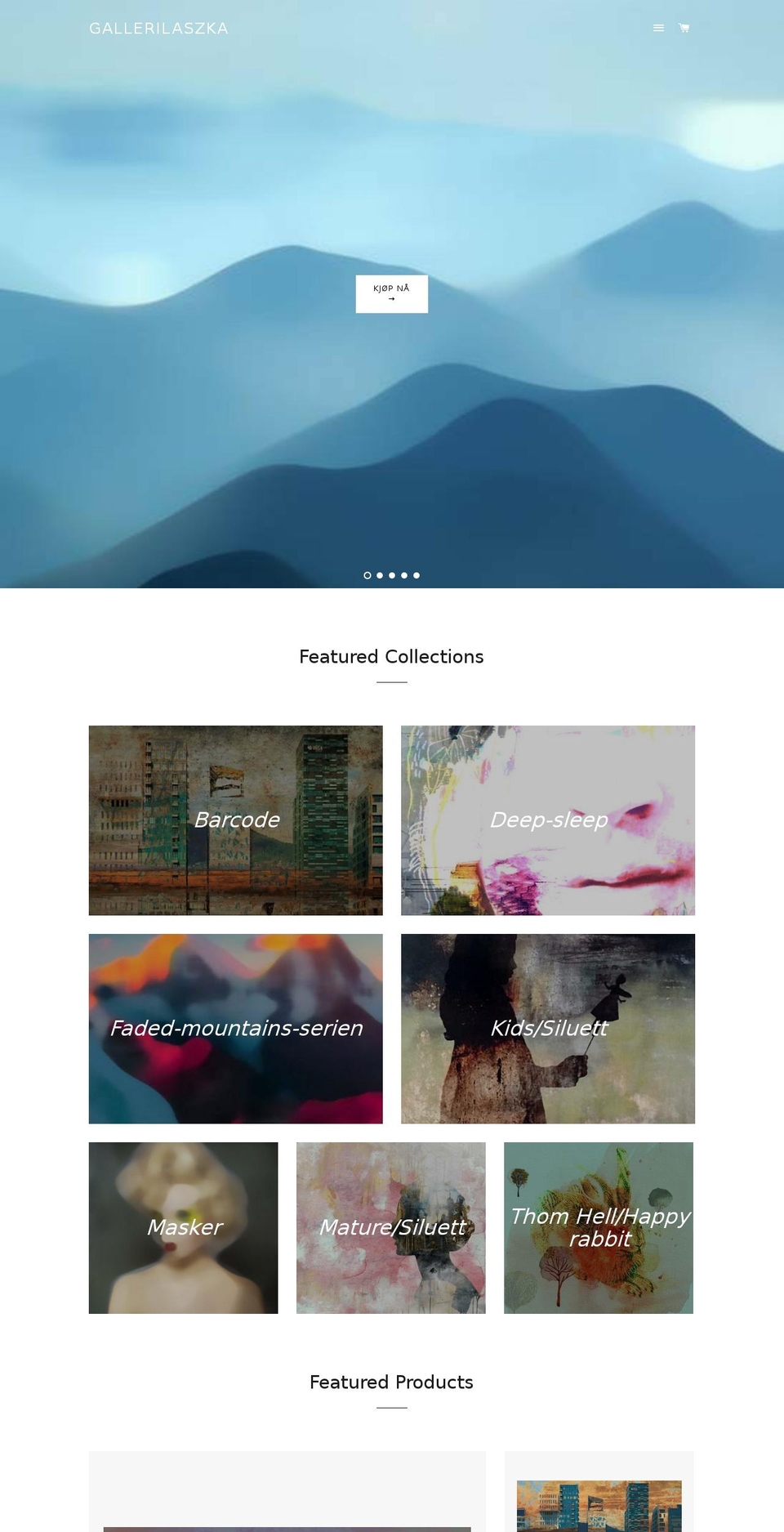 laszka.no shopify website screenshot