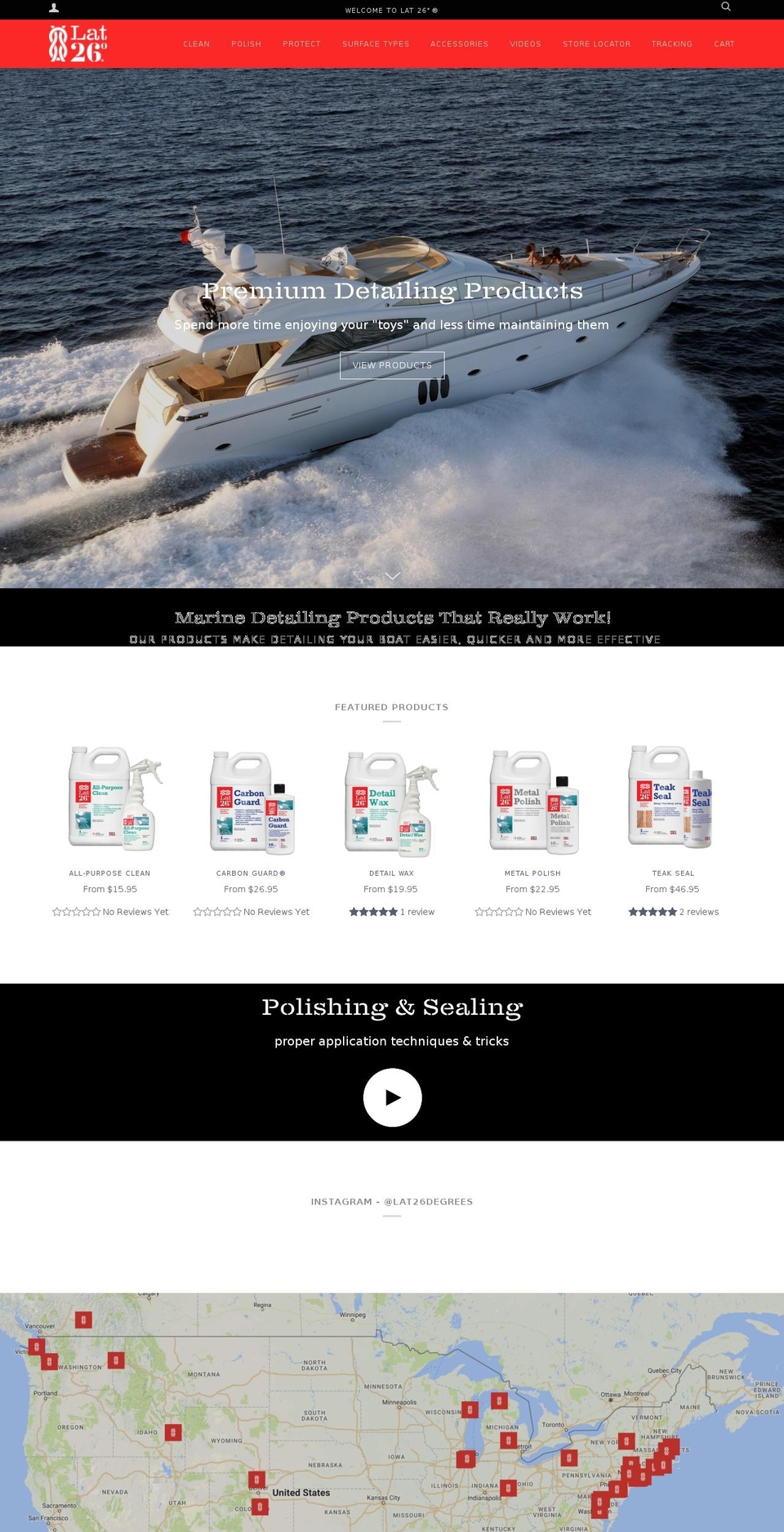 lat26degrees.com shopify website screenshot