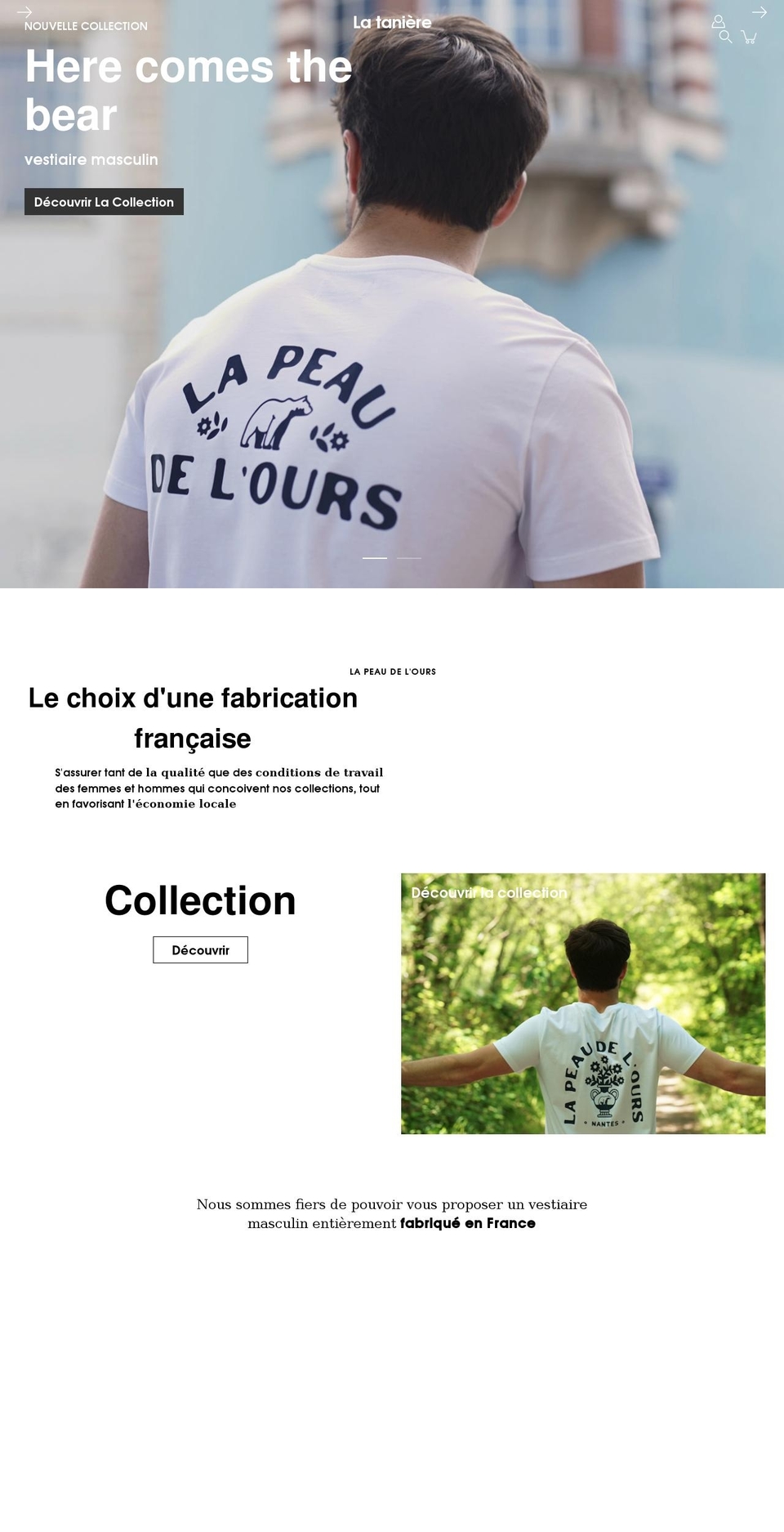 lataniere-shop.com shopify website screenshot