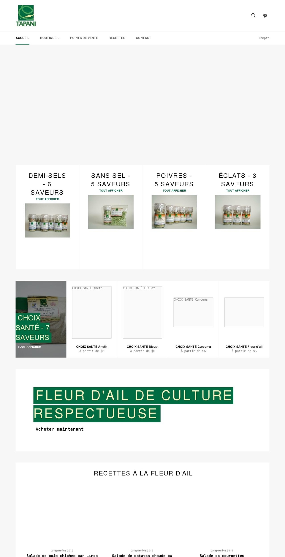 latapani.com shopify website screenshot