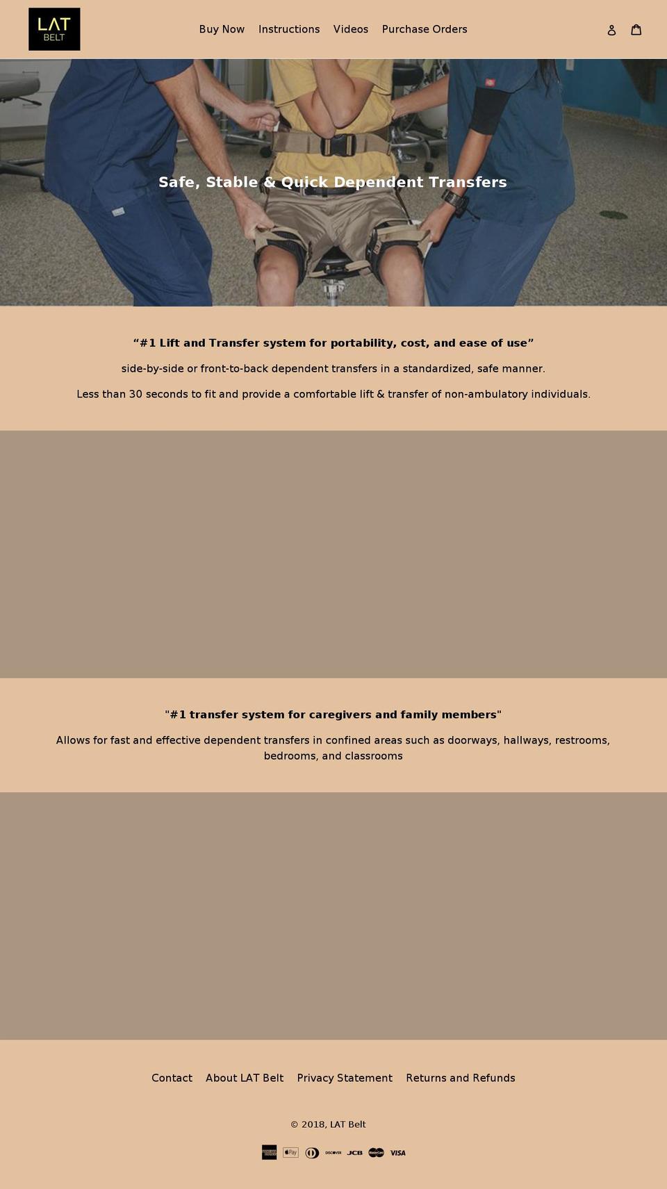 latbelt.com shopify website screenshot