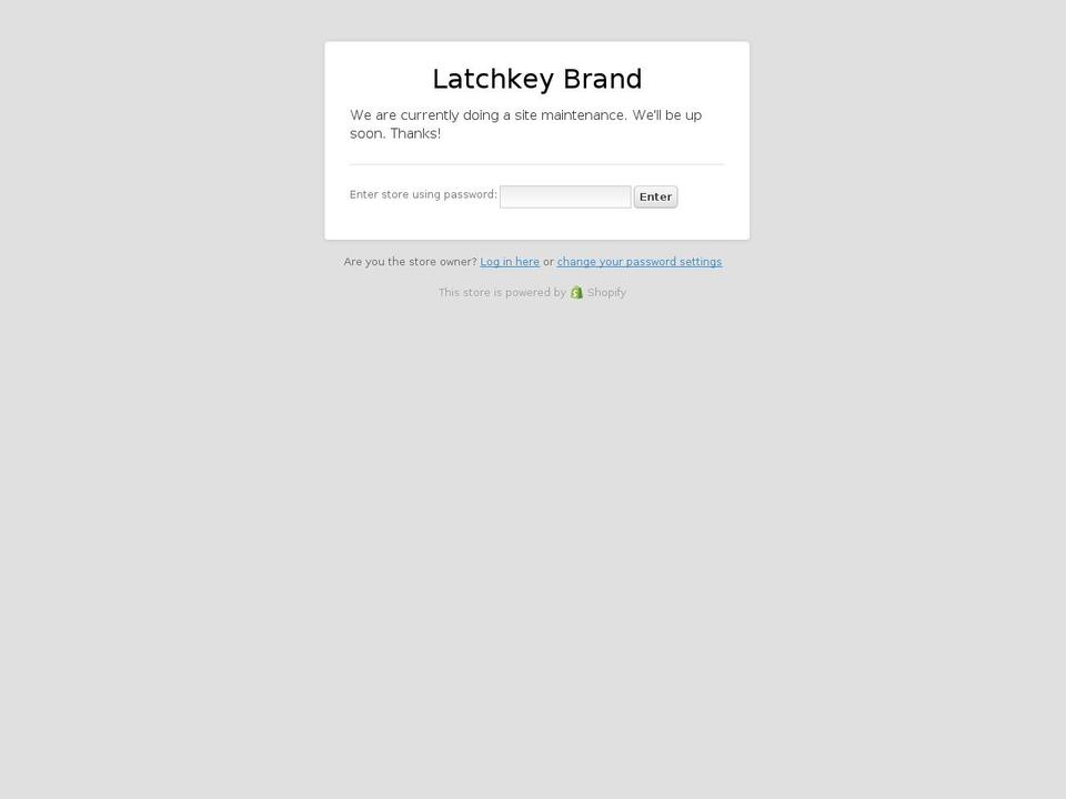 latchkeyla.com — Shopify storefront screenshot