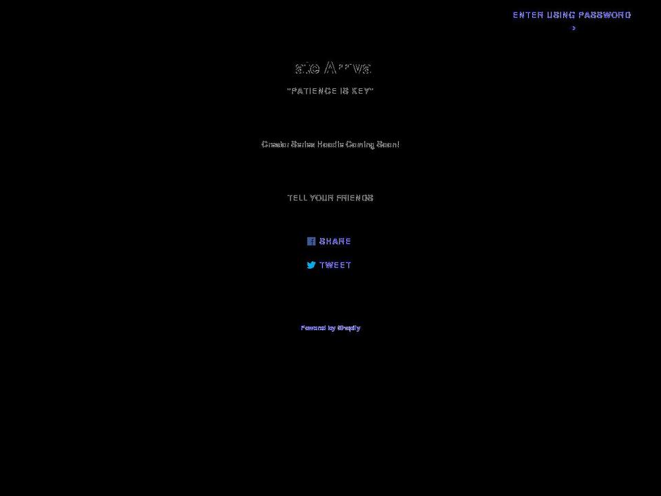 latearrivalclothing.com shopify website screenshot