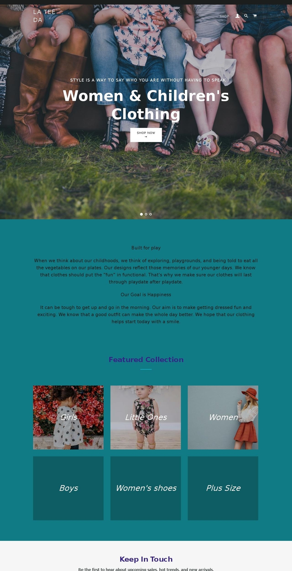 lateeda.net shopify website screenshot