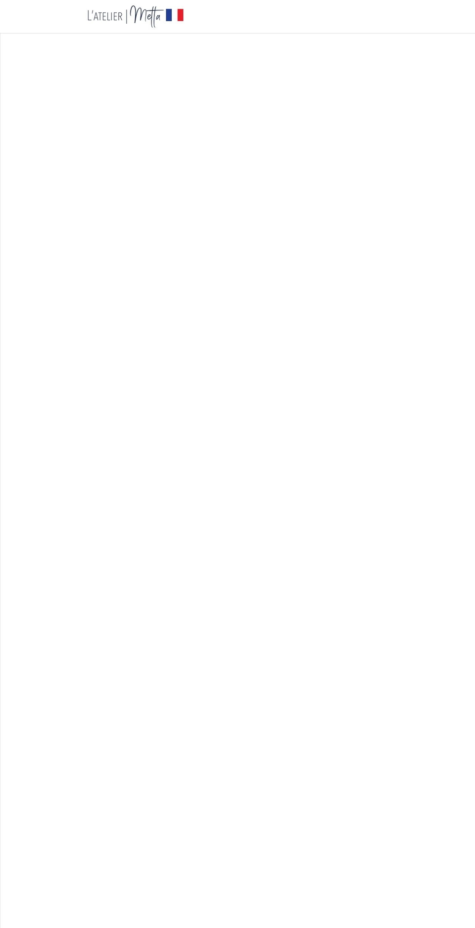 latelier-metta.com shopify website screenshot