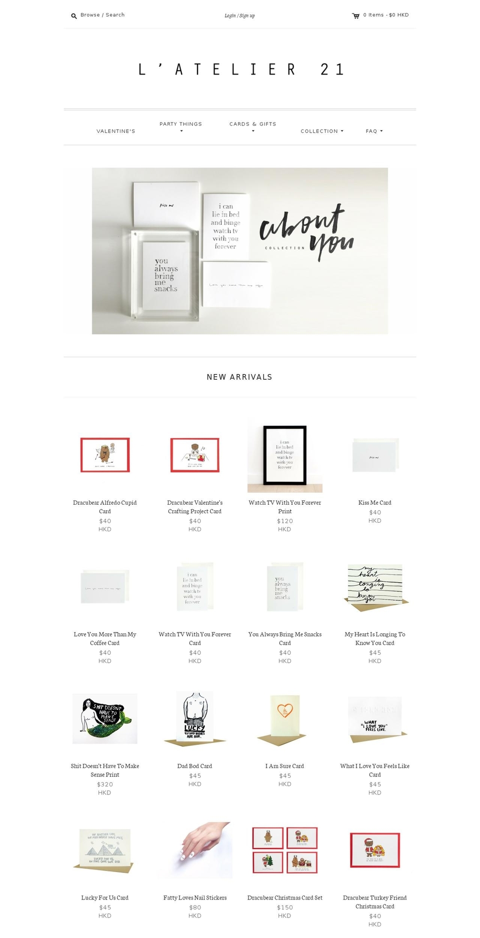 latelier21.com shopify website screenshot