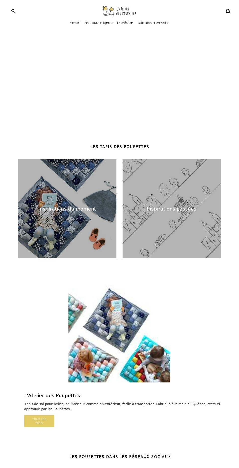 latelierdespoupettes.com shopify website screenshot