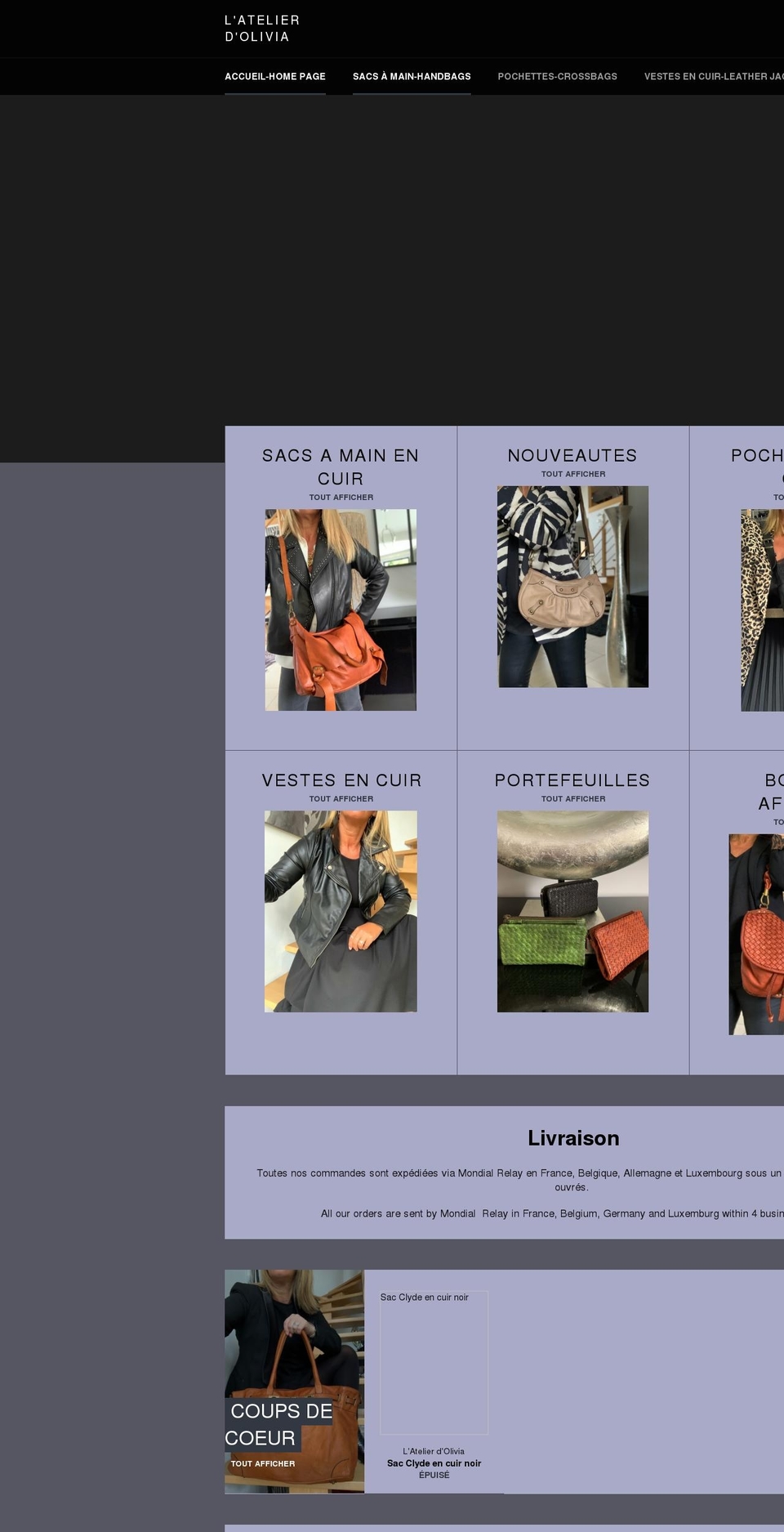 latelierdolivia.com shopify website screenshot