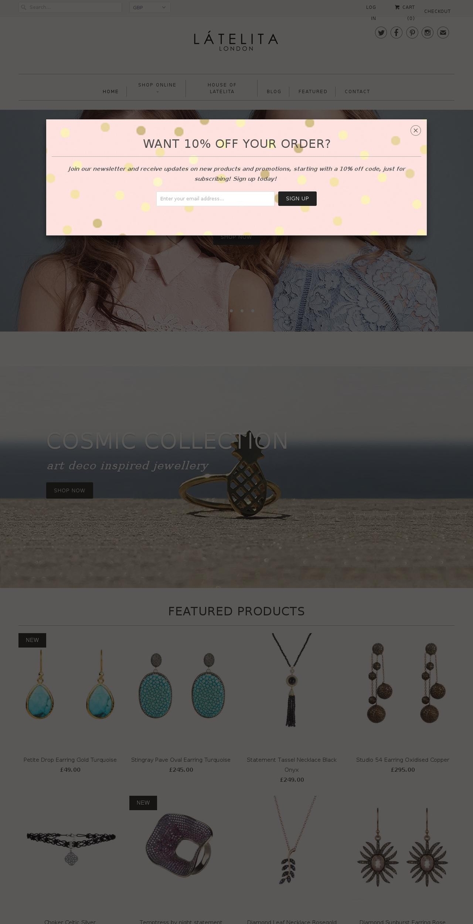 latelitalondon.com shopify website screenshot