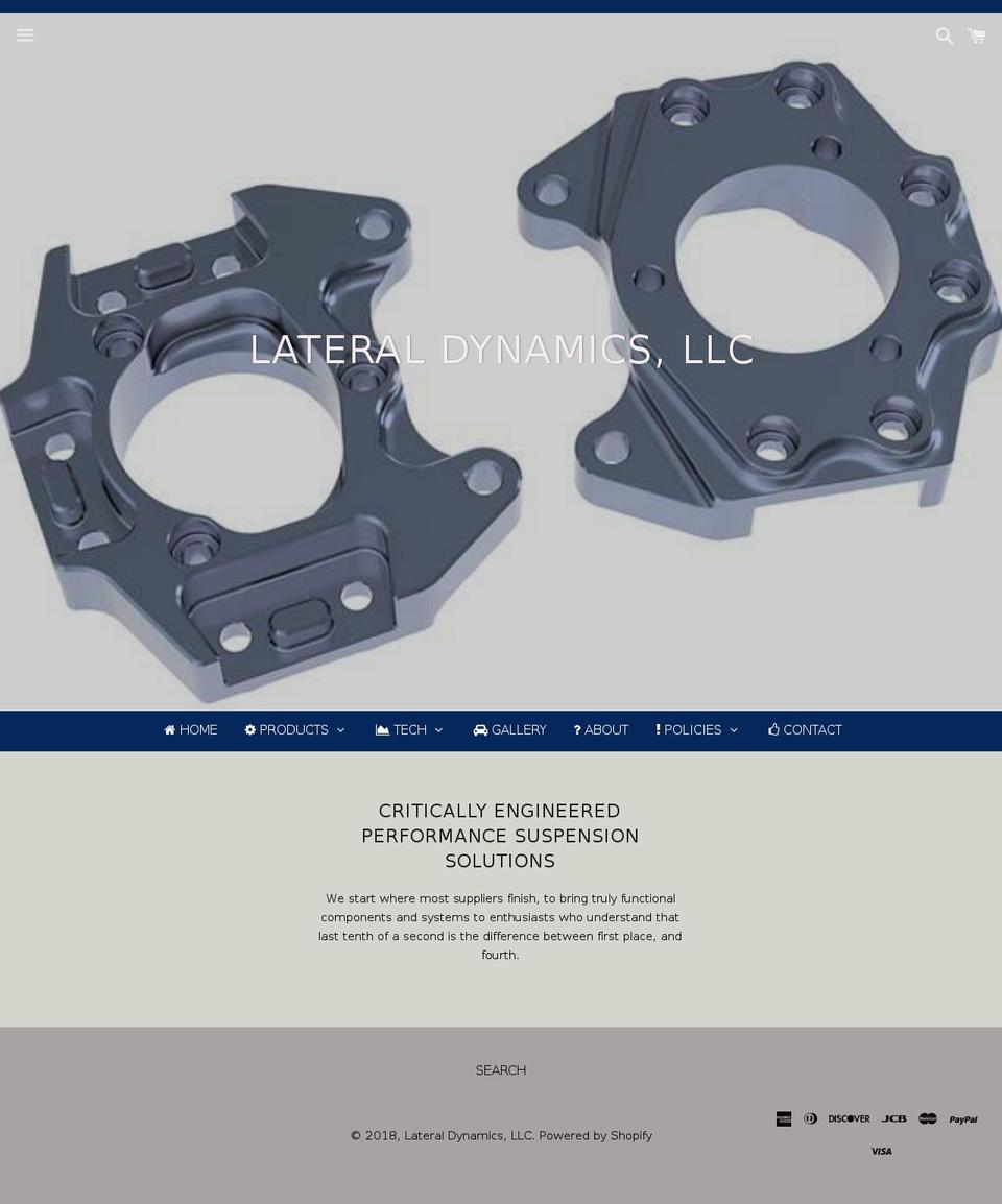 lateral-dynamics.com — Shopify storefront screenshot
