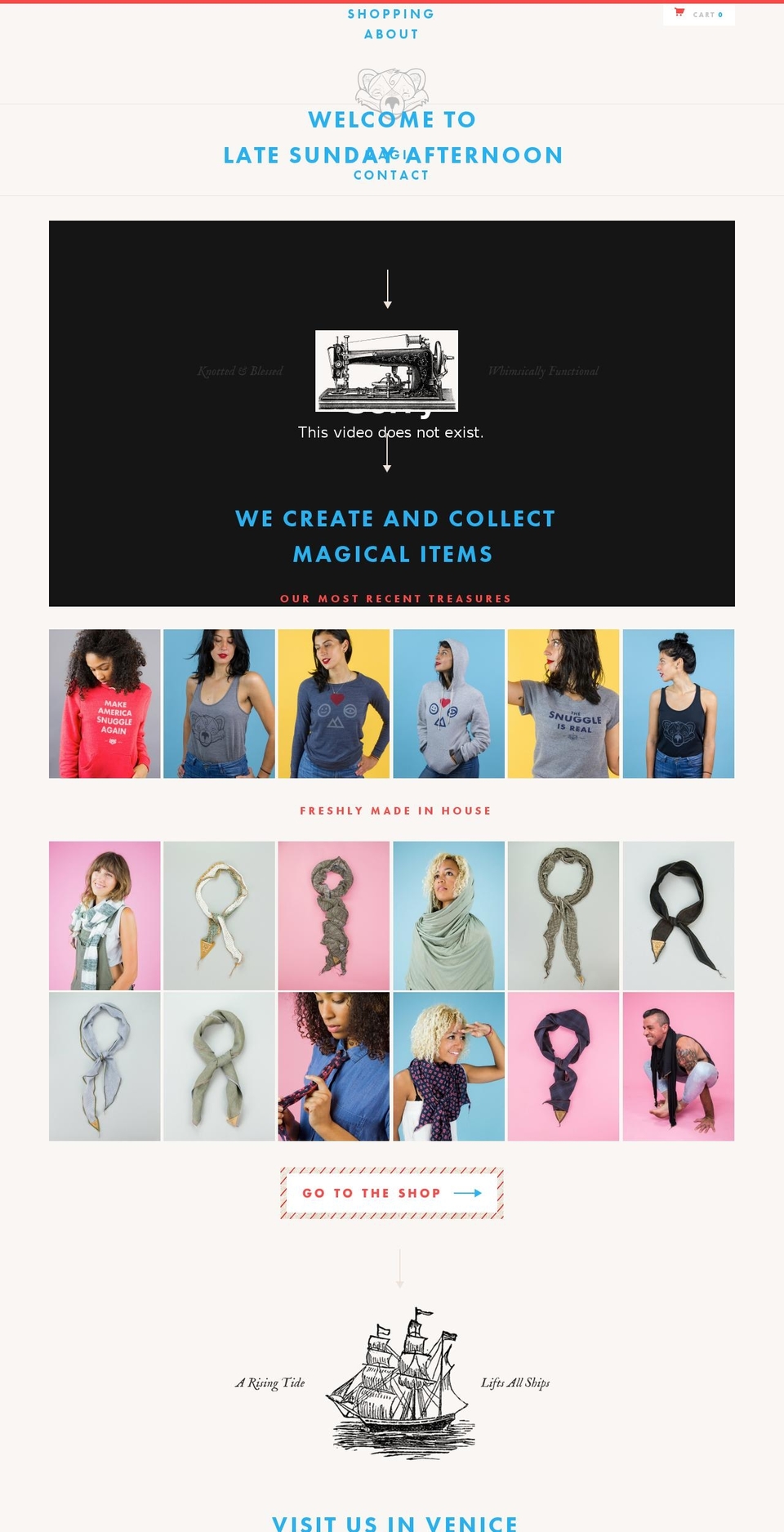 latesundayafternoon.com shopify website screenshot