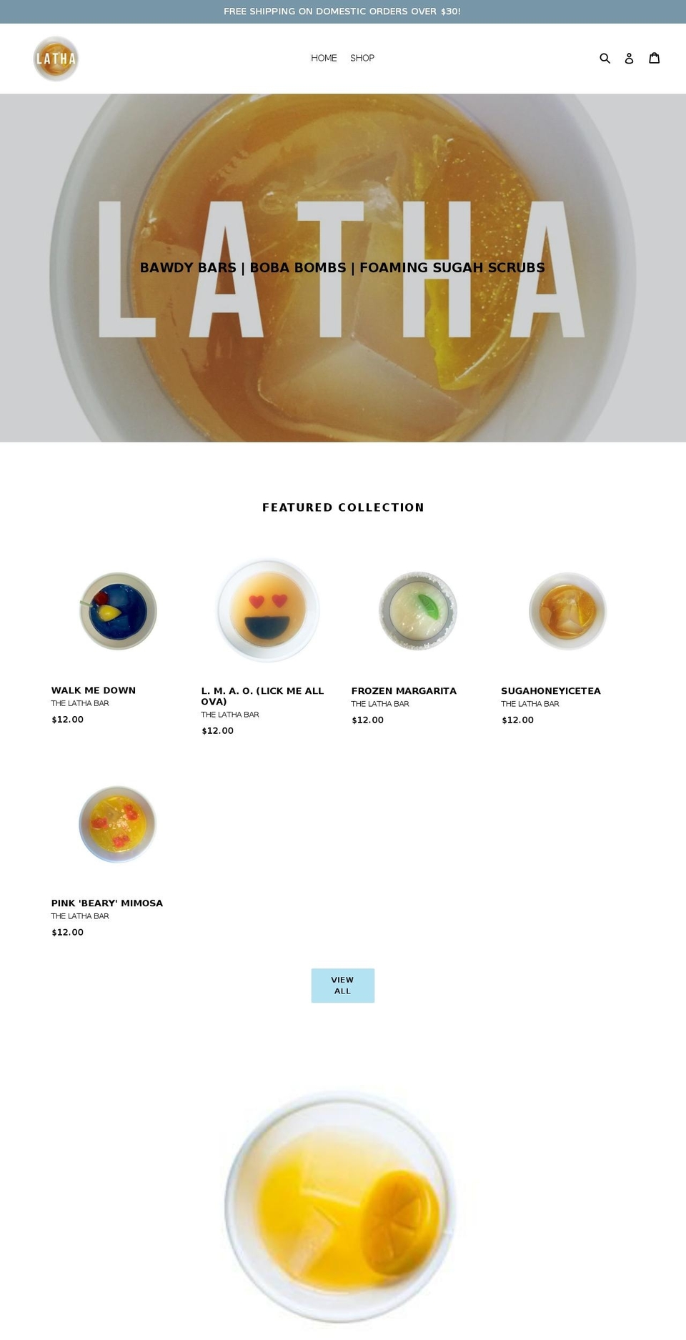 lathabar.com — Shopify storefront screenshot