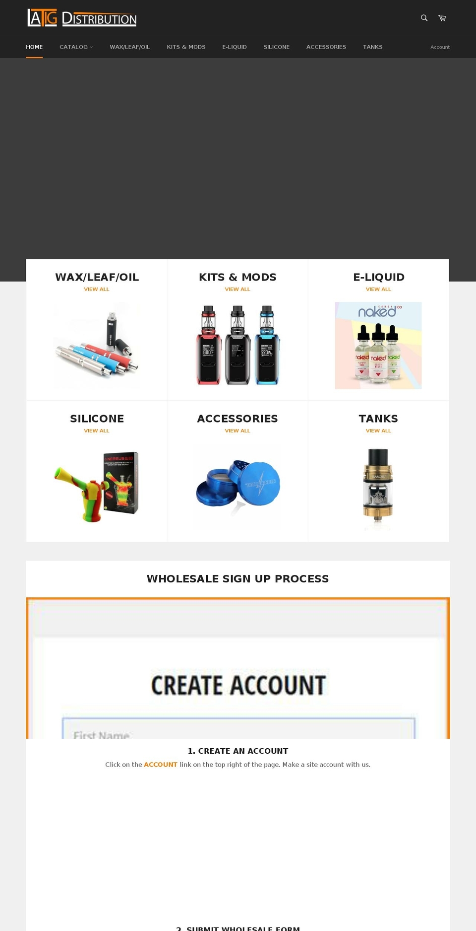 latigdistro.com shopify website screenshot