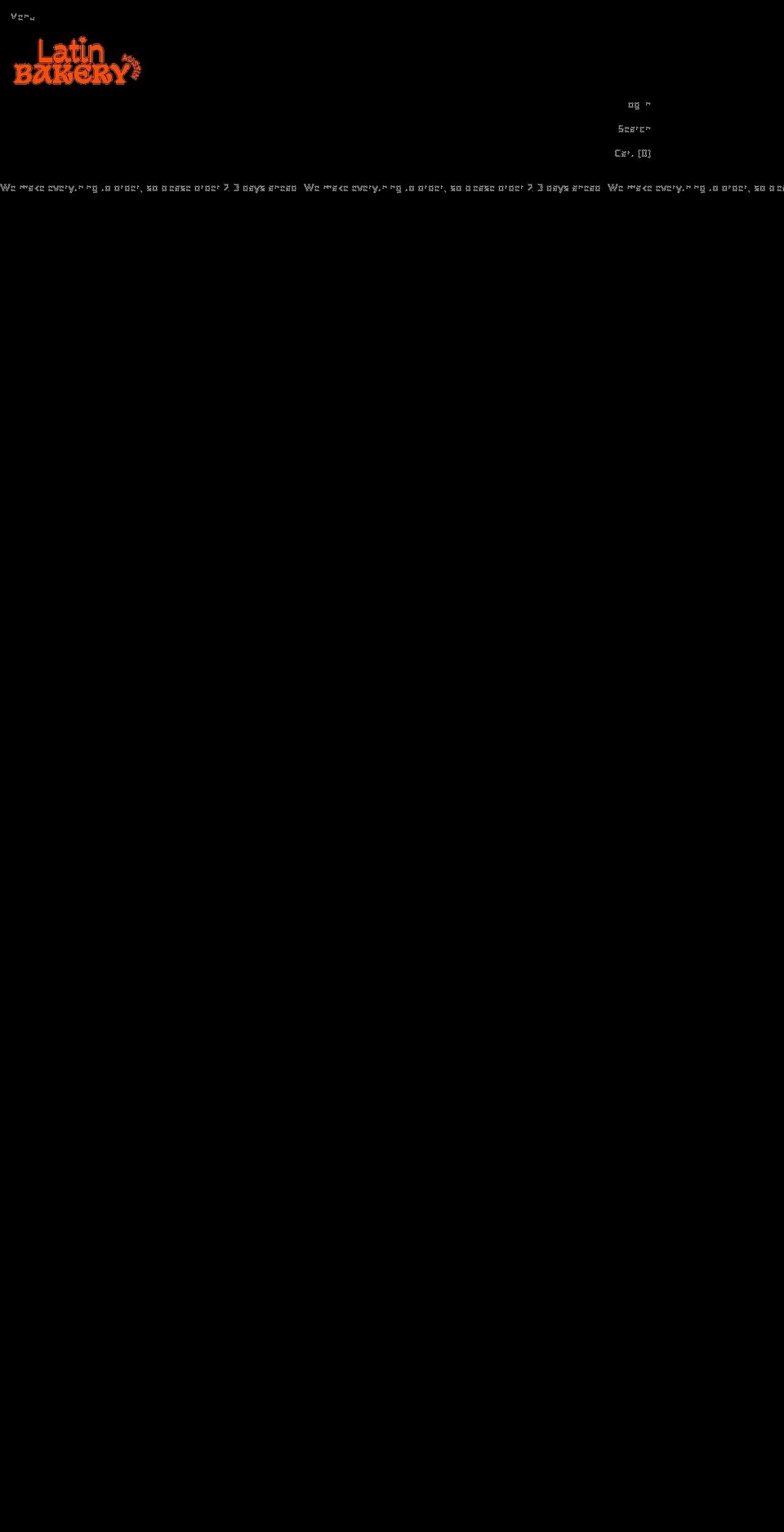 latinbakeryaustin.com shopify website screenshot