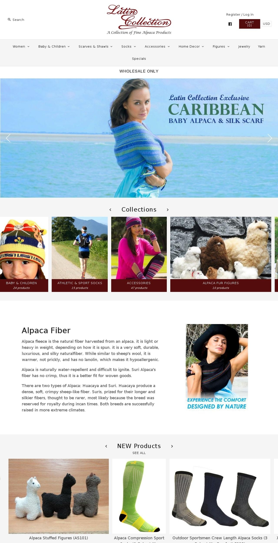 latincollection.com — Shopify storefront screenshot