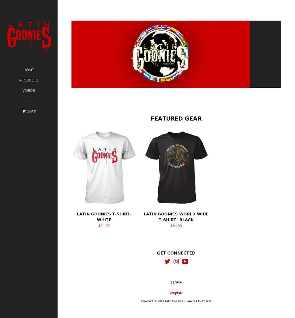 latingoonies.com — Shopify storefront screenshot