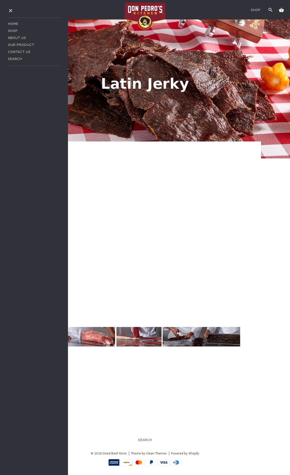 latinjerky.com — Shopify storefront screenshot