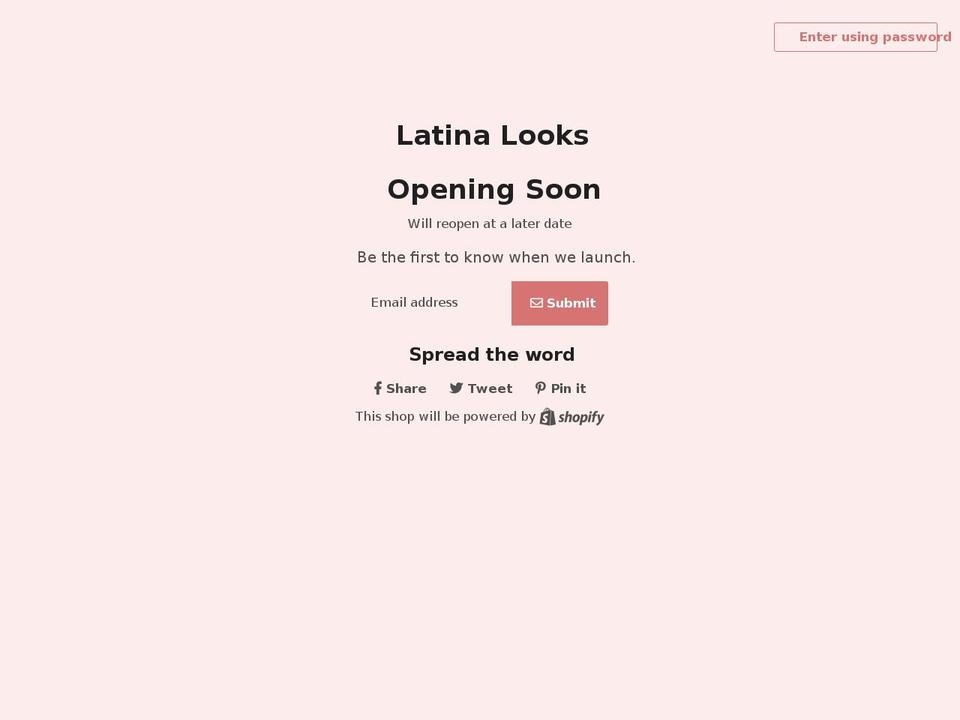 latinlooks.myshopify.com shopify website screenshot
