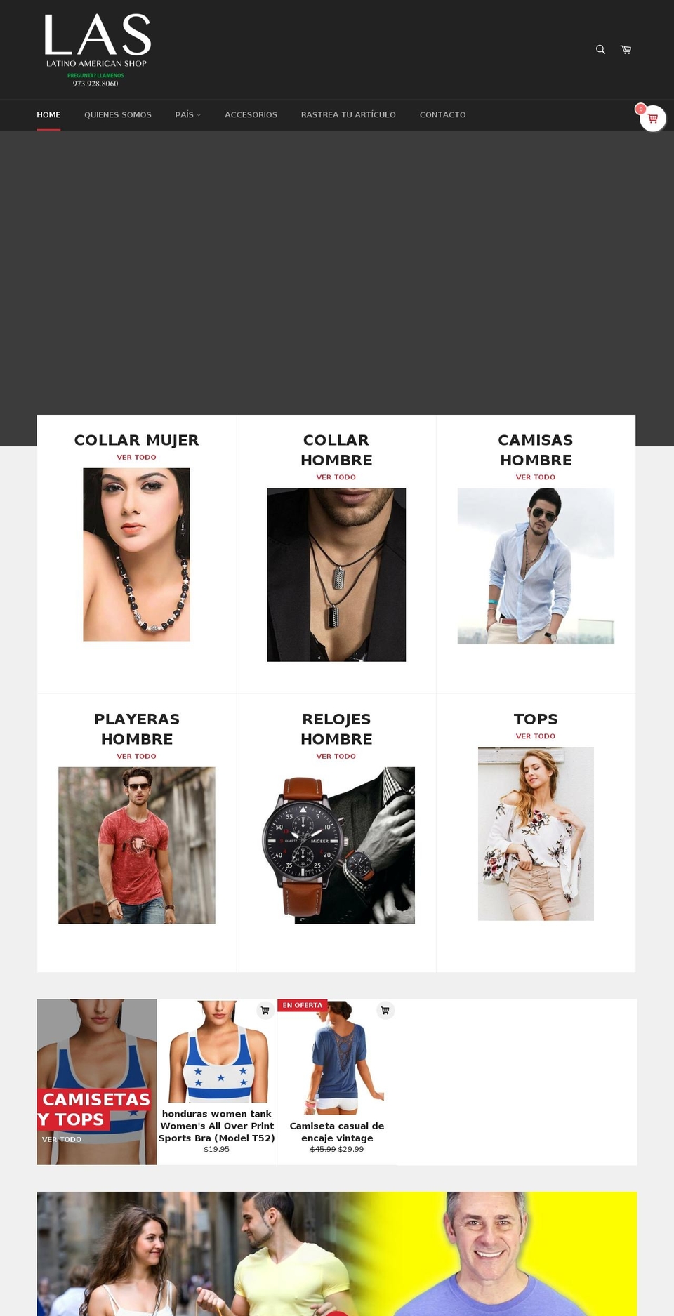 latinoamericanshop.com — Shopify storefront screenshot