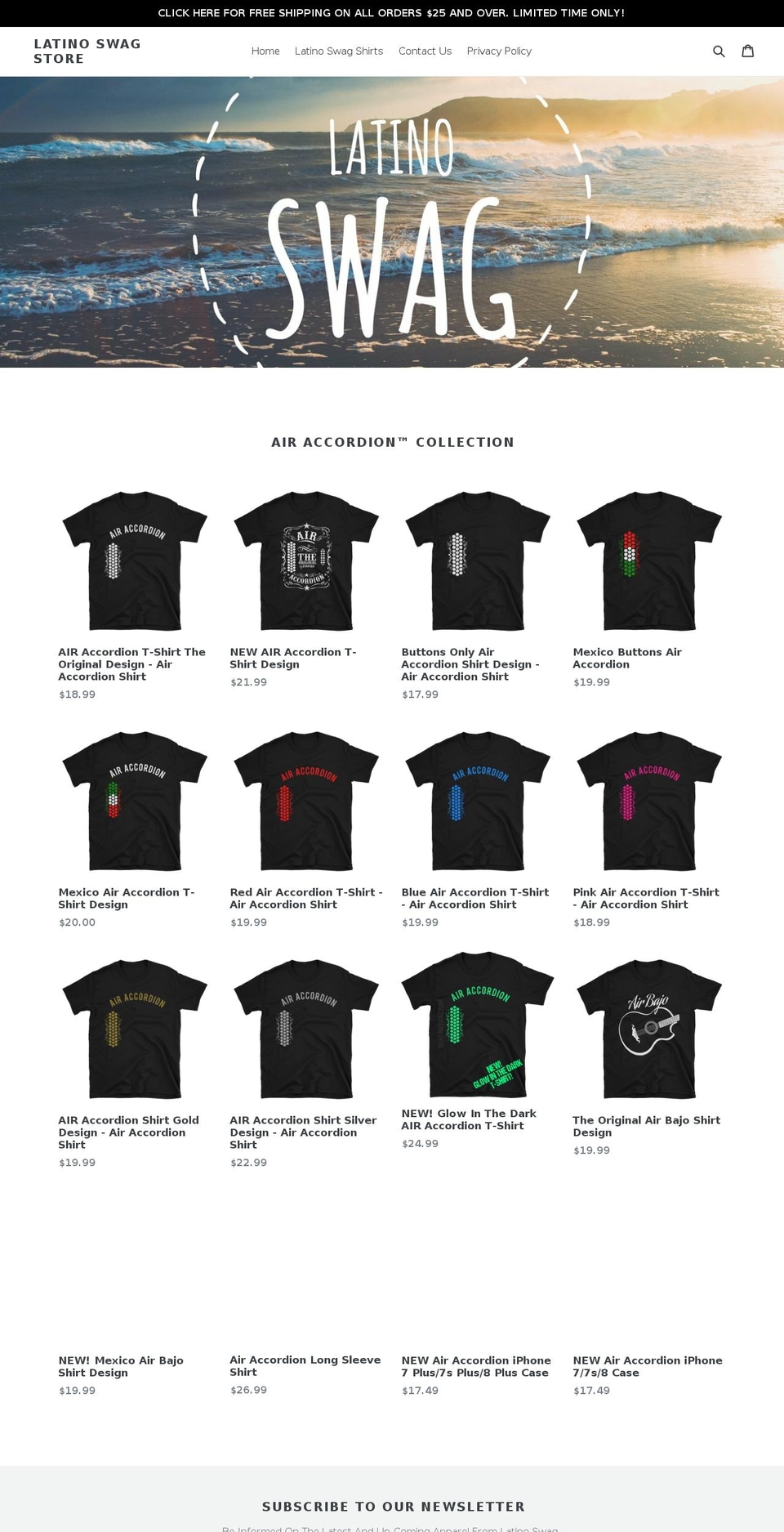 latinoswag.com — Shopify storefront screenshot