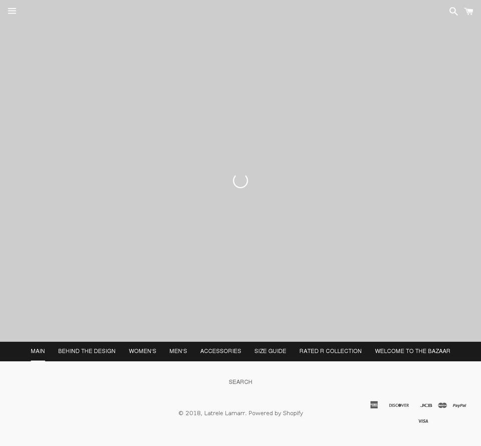 latrelelamarr.com shopify website screenshot