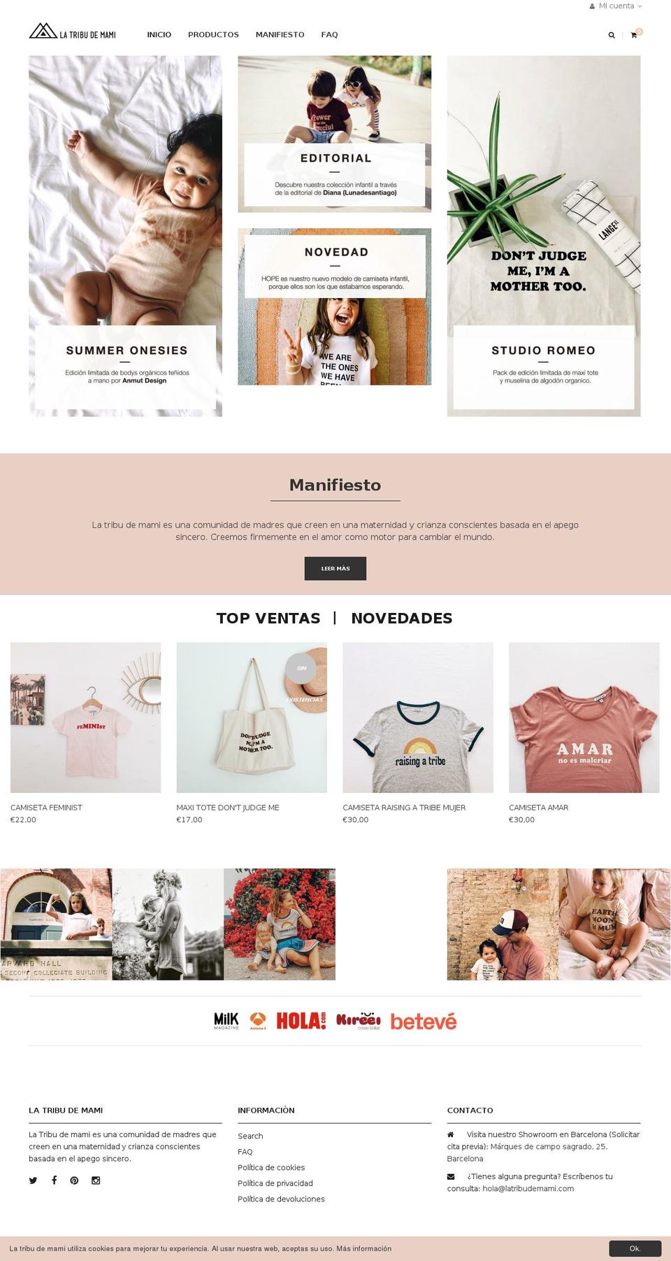 Bolla - shopify theme Shopify theme site example latribudemami.com