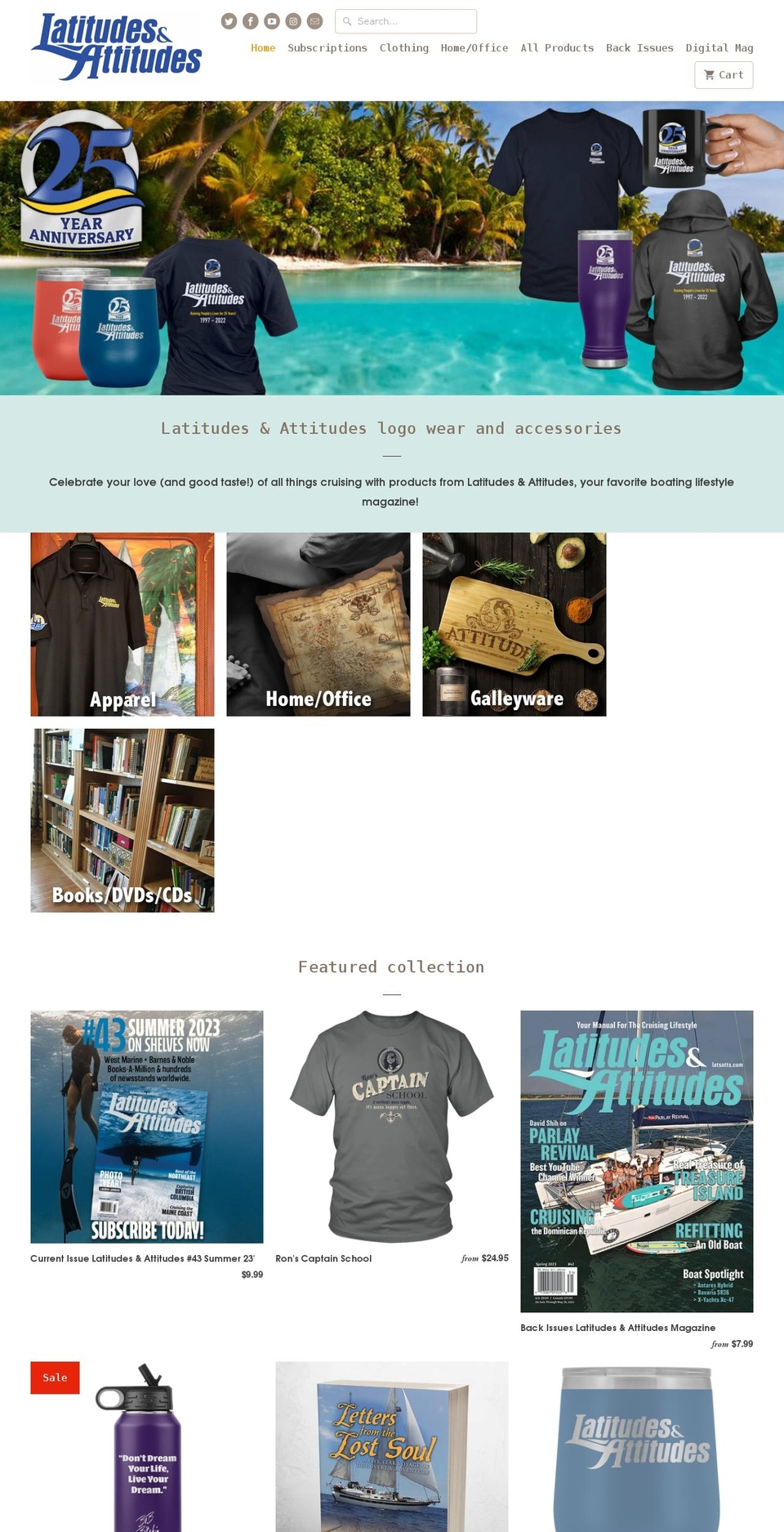 latsattsstore.com shopify website screenshot