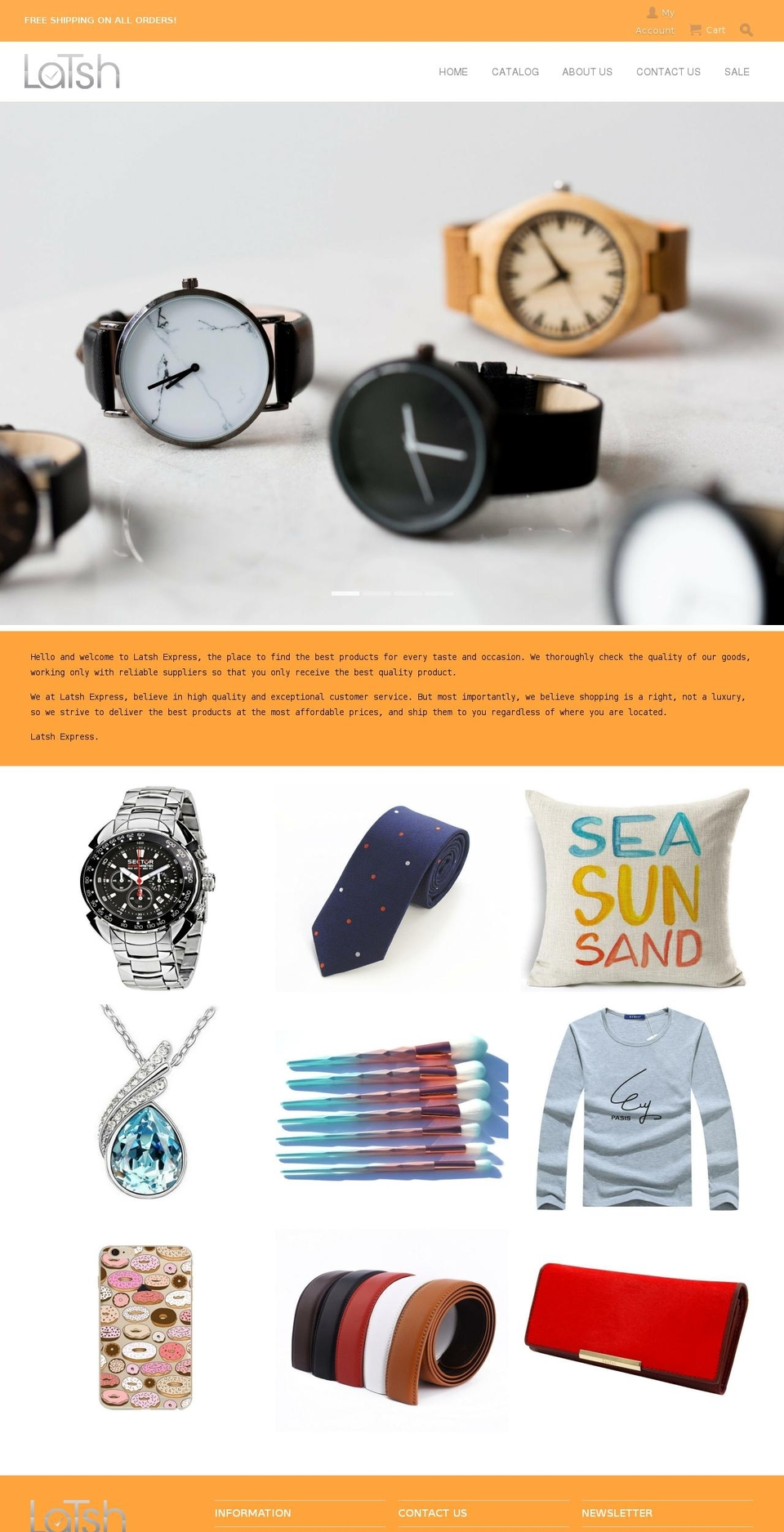 latshexpress.com — Shopify storefront screenshot