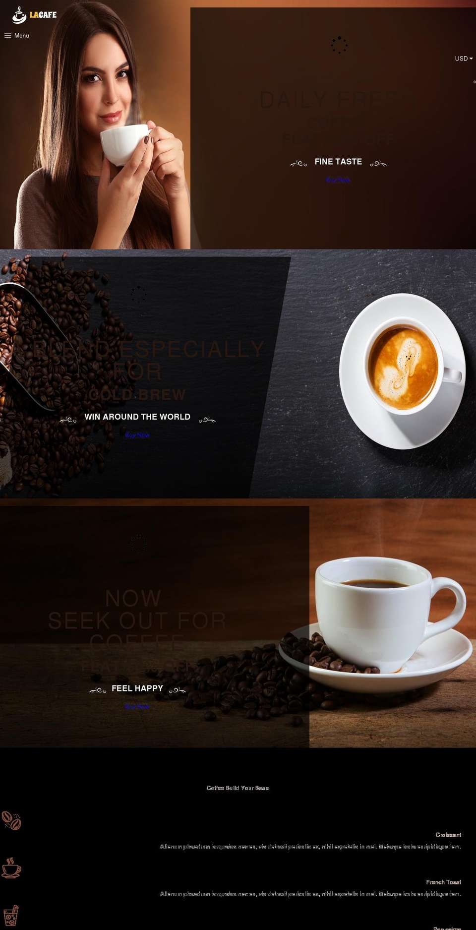 latte-demo.myshopify.com shopify website screenshot