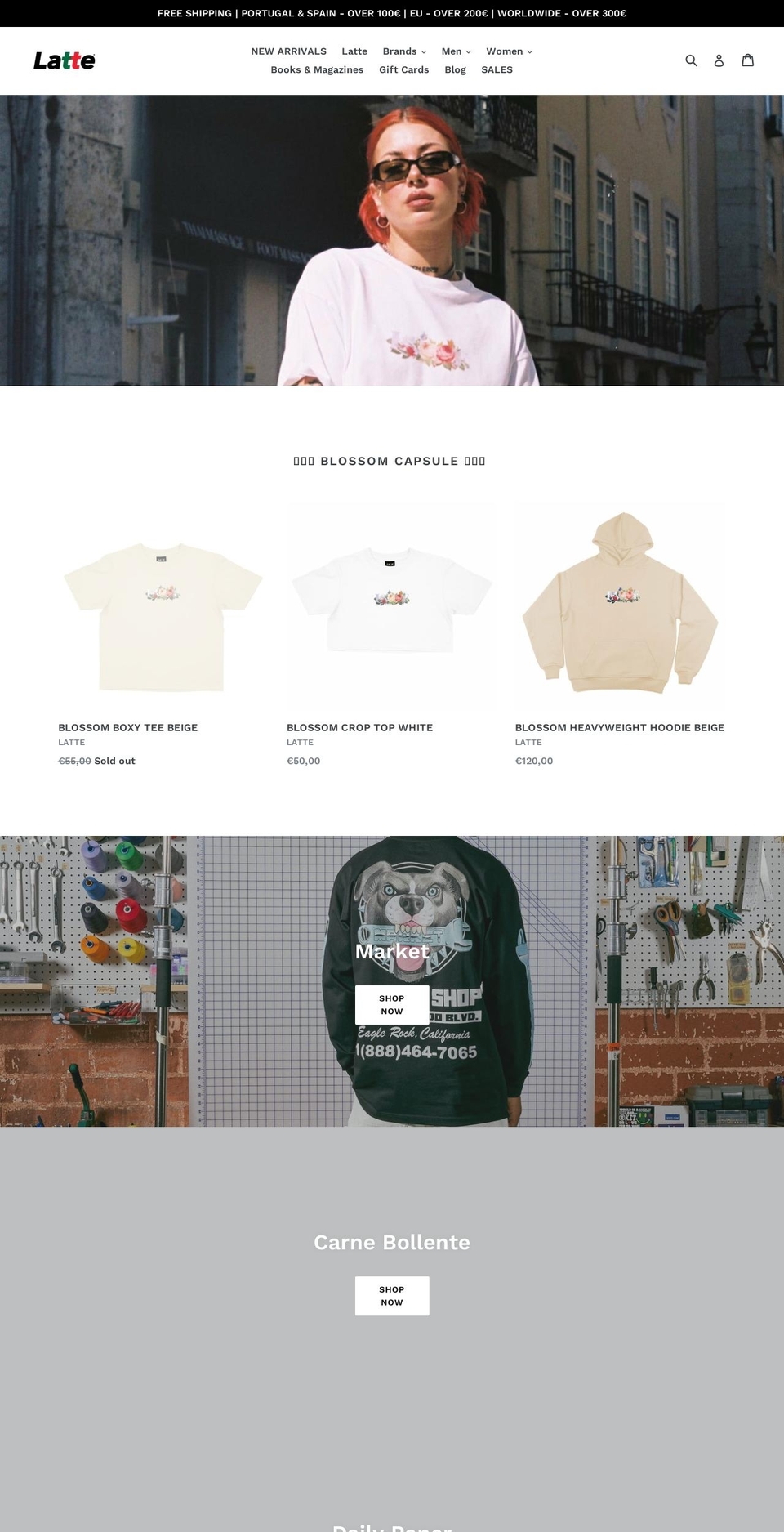 lattelisbon.com — Shopify storefront screenshot