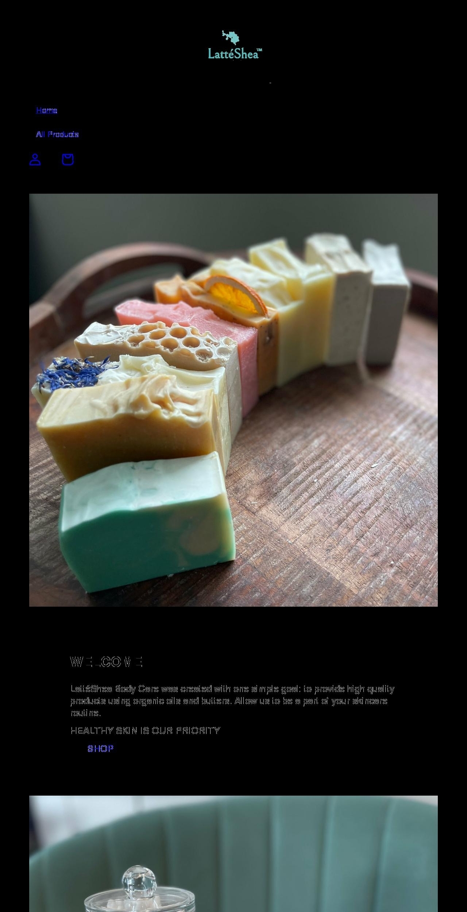 lattesheaco.com shopify website screenshot