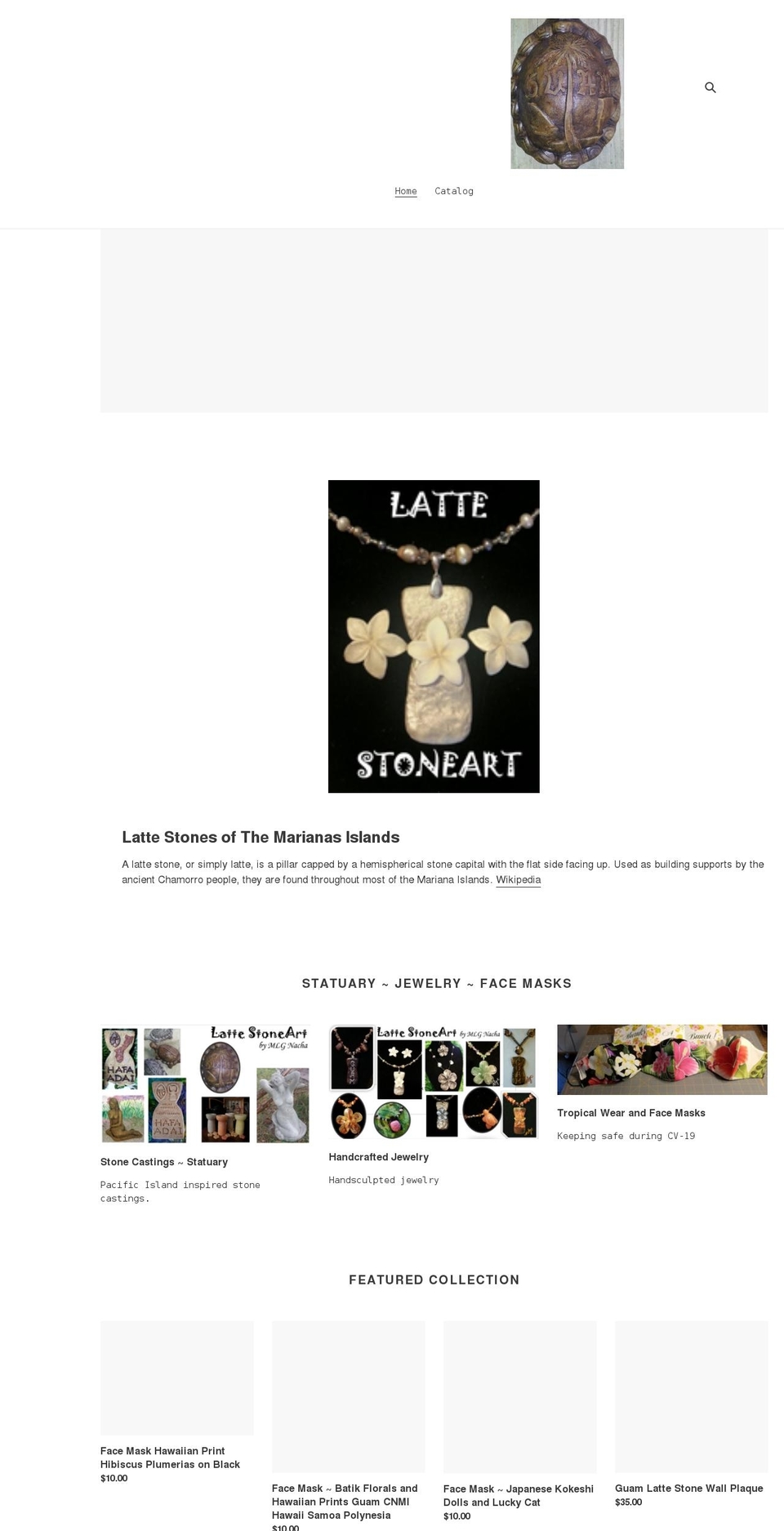 lattestoneart.com shopify website screenshot