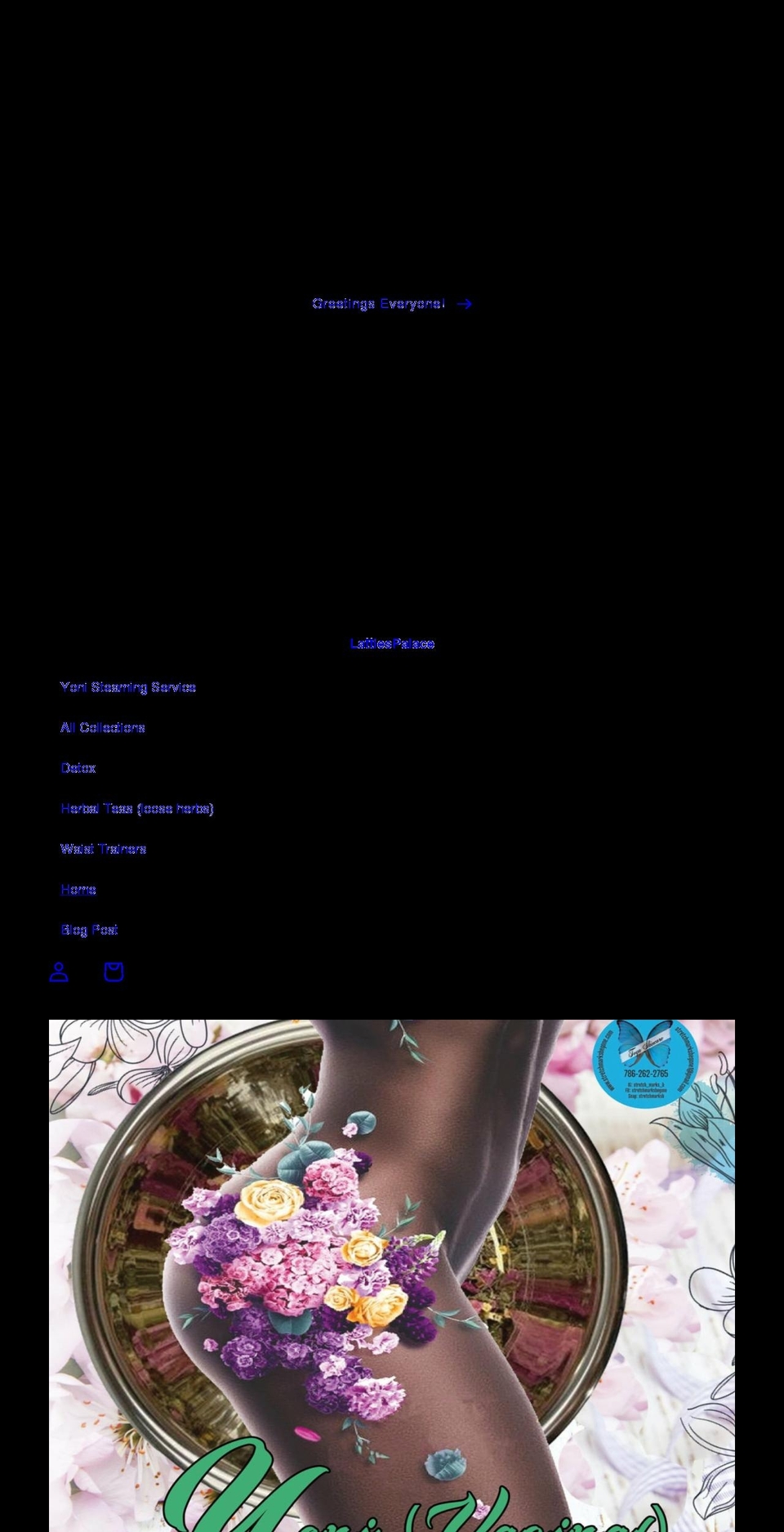 lattiespalace.com shopify website screenshot